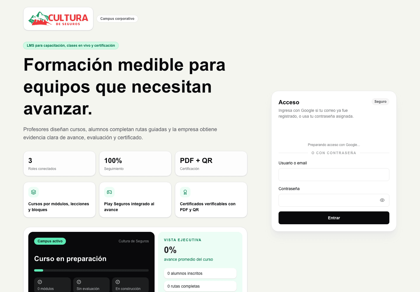 Aprende Learning en escritorio